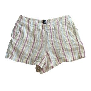 GAP Striped Shorts - Cream and Red